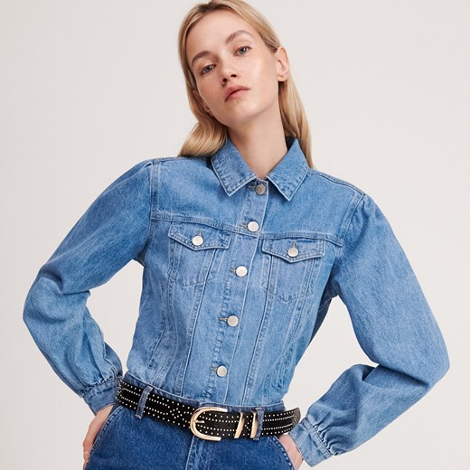 Reserved - Kurtka jeansowa - Niebieski Reserved 34 promocyjna cena Reserved