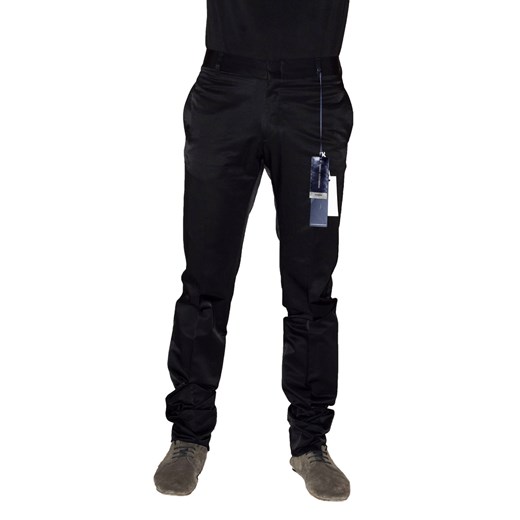 Trousers Mod. DANIELE ALESSANDRINI P1724S1355M3202 Black maranellowebfashion-com czarny modne