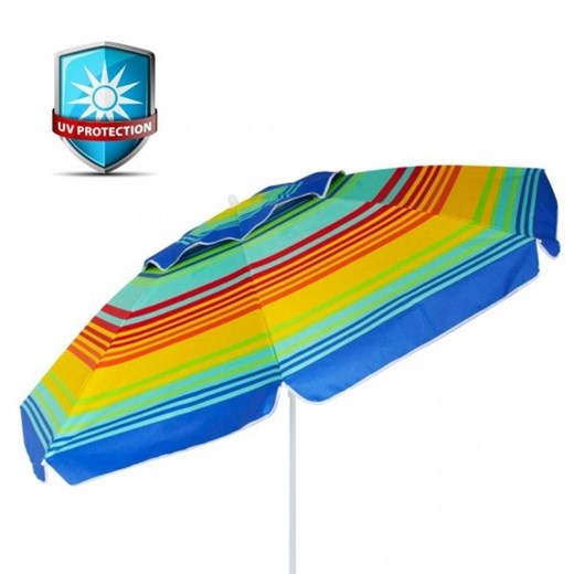 Kolorowy parasol plażowy z filtrem UV UPF50+ Vbs  Parasole MiaDora.pl