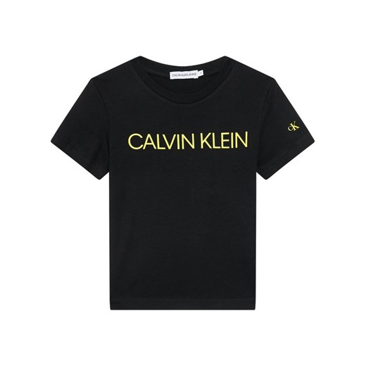 T-shirt chłopięce czarny Calvin Klein 