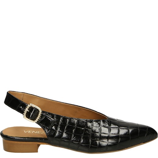 VENEZIA Baleriny z noskiem w szpic - 8031 CROX NERO Venezia 36 Venezia okazja