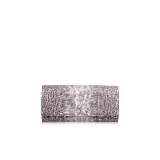 SAGAN Srebrna kopertówka z tłoczonej skóry naturalnej royal-point szary ciekawe
