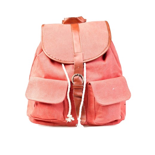 Wyprawa, pojemny plecak w kolorze ceglastym vintageshop-pl rozowy duży