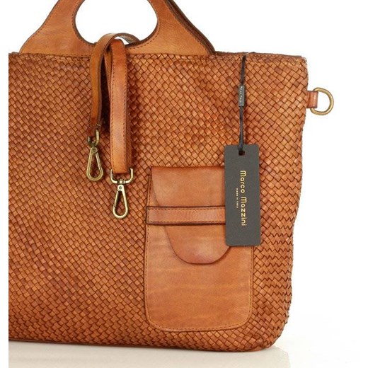 Shopper bag Merg matowa na ramię bez dodatków mieszcząca a5 