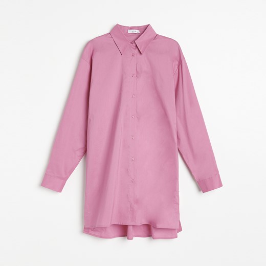 Reserved - Długa koszula oversize - Różowy Reserved 36 okazyjna cena Reserved