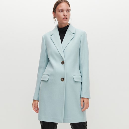 Reserved - Prosty płaszcz - Zielony Reserved 42 Reserved wyprzedaż