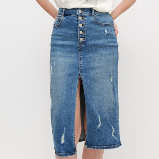 Reserved - Jeansowa spódnica - Niebieski Reserved 34 Reserved okazyjna cena