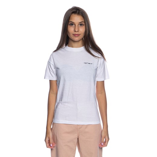 Koszulka damska Carhartt WIP S/S Script Embroidery T-shirt biała M wyprzedaż bludshop.com