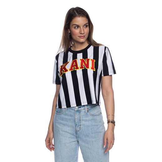 Koszulka damska Karl Kani College Stripe Tee czarna Karl Kani M bludshop.com okazja