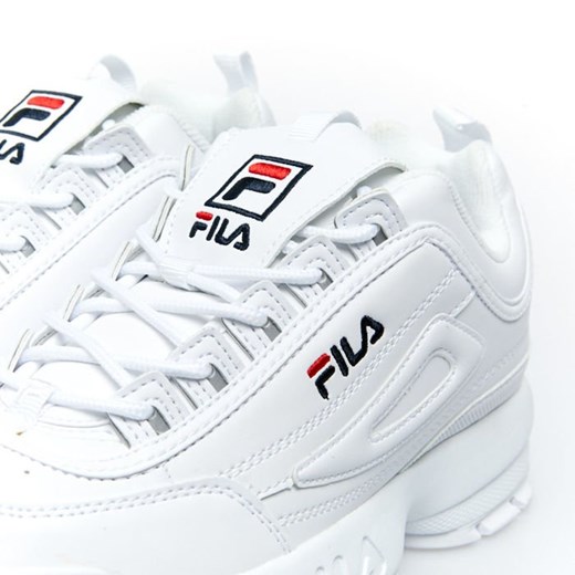 Sneakers buty damskie FILA Disruptor Low WMNS white (1010302.1FG) Fila US 7 wyprzedaż bludshop.com