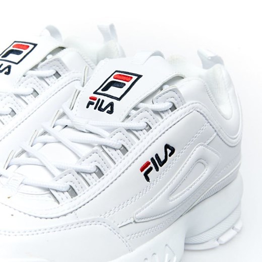 Sneakers buty damskie FILA Disruptor Low WMNS white (1010302.1FG) Fila US 7 wyprzedaż bludshop.com