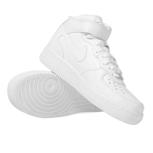 Sneakers buty Nike WMNS Air Force 1 '07 Mid LE white (366731-100) Nike US 6 okazyjna cena bludshop.com