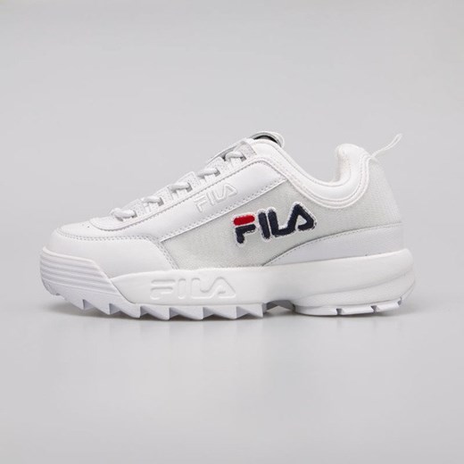 Sneakers buty damskie FILA Disruptor II Patches WMN white Fila US 8 okazyjna cena bludshop.com