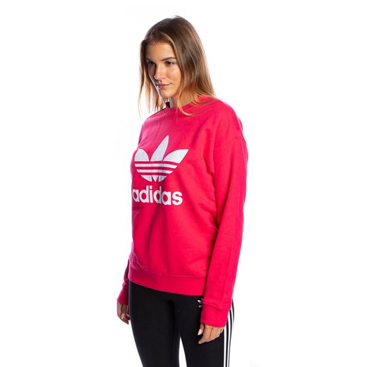 Bluza damska Adidas Originals Trefoil Crew Sweatshirt różowa 34 promocyjna cena bludshop.com