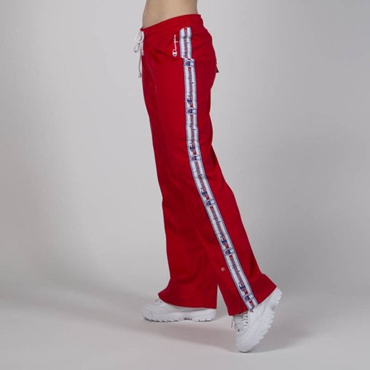 Spodnie dresowe damskie Champion Full Zip Pants red Champion M promocja bludshop.com