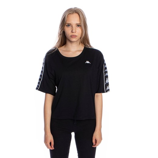 Koszulka damska Kappa Glanda T-shirt czarna Kappa XS wyprzedaż bludshop.com