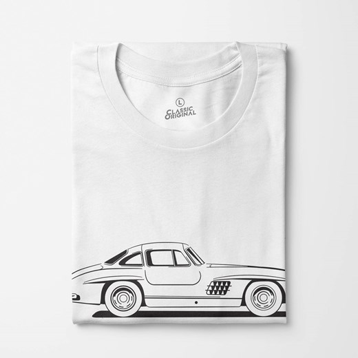 Koszulka z Mercedesem 300SL GULLWING Klasykami.pl S, M, L, XL, XXL sklep.klasykami.pl