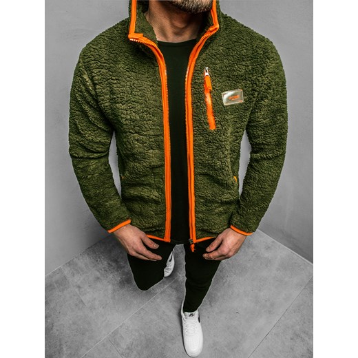 BLUZA MĘSKA ROZPINANA KHAKI OZONEE MACH/3156/19Z Ozonee M promocja ozonee.pl