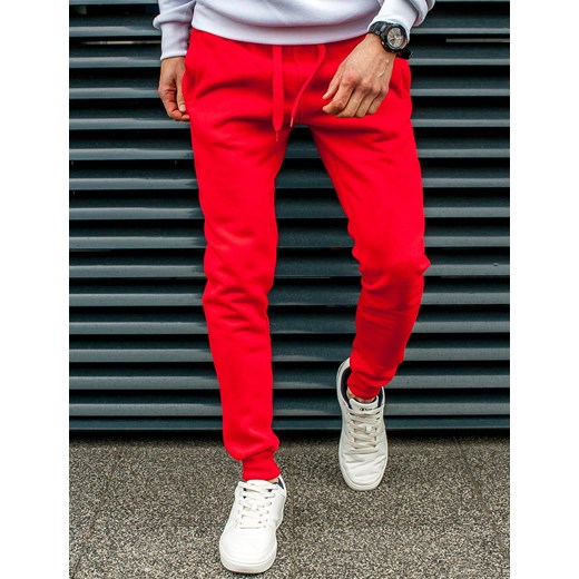 Spodnie męskie czerwone Recea 