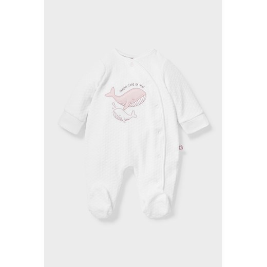 C&A Piżamka niemowlęca-bawełna bio, Biały, Rozmiar: 42 Baby Club 50 C&A