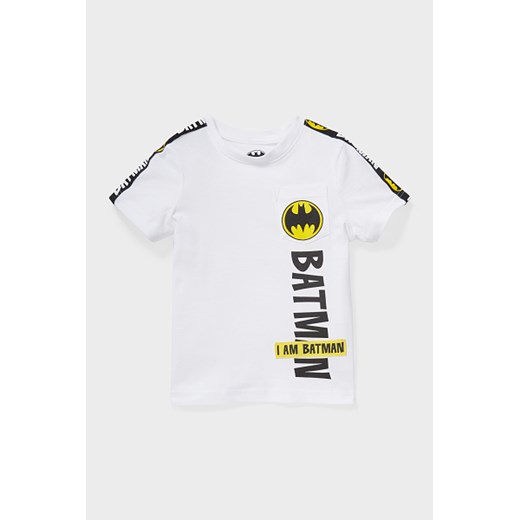 C&A Batman-koszulka z krótkim rękawem-bawełna bio, Biały, Rozmiar: 122 122 C&A wyprzedaż