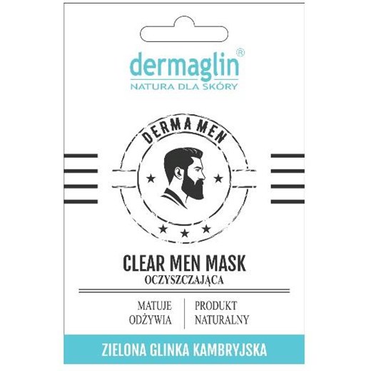 DERMAGLIN Men Mask Clear Oczyszczająca maseczka do twarzy dla mężczyzn 20g Dermaglin uniwersalny eKobieca.pl