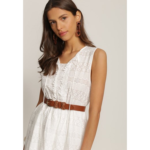 Biała Sukienka Nesolphi Renee XL/XXL okazja Renee odzież
