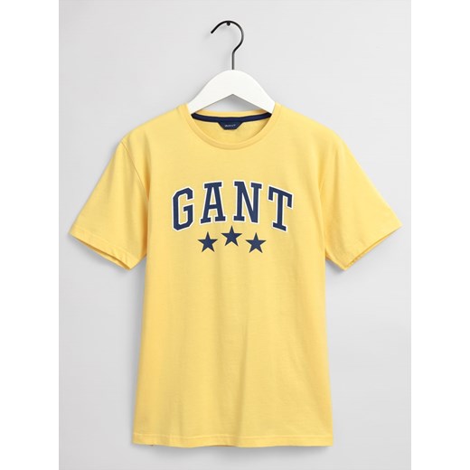 T-shirt chłopięce Gant w nadruki bawełniany 