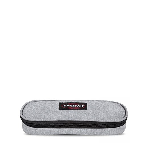 Piórnik Eastpak szary z napisami
