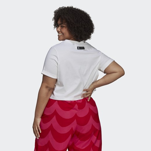 Bluzka damska Adidas z okrągłym dekoltem w sportowym stylu 