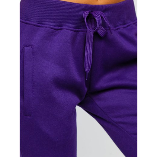 Fioletowe spodnie dresowe damskie Denley CK-01 M denley damskie