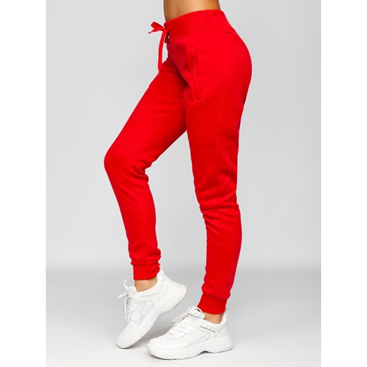 Jasnoczerwone spodnie dresowe damskie Denley CK-01 XL denley damskie