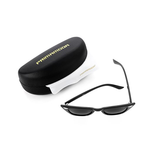 Okulary przeciwsłoneczne typu cat eye ze srebrną aplikacją IVREA Primamoda  Primamoda okazyjna cena
