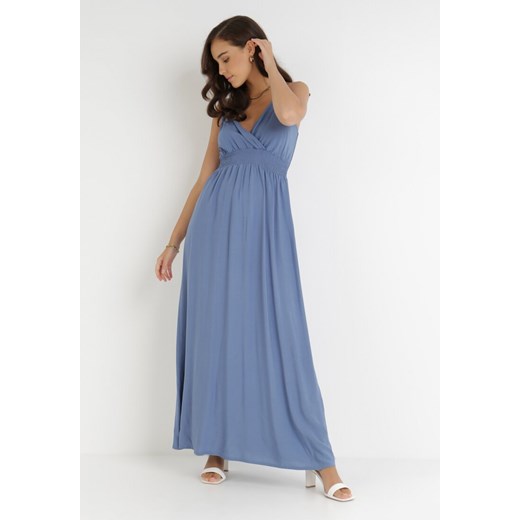 Niebieska Sukienka Cadole ze sklepu Born2be Odzież w kategorii Sukienki - zdjęcie 117531446