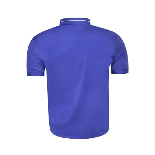 Koszula męska z krótkim rękawem rs11 - niebieska Risardi XXXL Risardi