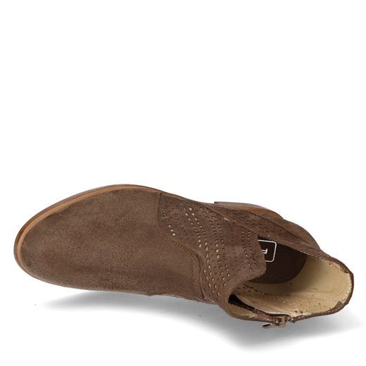 Botki Filippo Brązowe na koturnie Filippo DBT2070/21BR Brown Filippo Arturo-obuwie