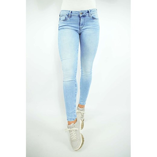 spodnie damskie  pepe jeans niebieskie jeansowe ze sklepu Royal Shop w kategorii Jeansy damskie - zdjęcie 117542436