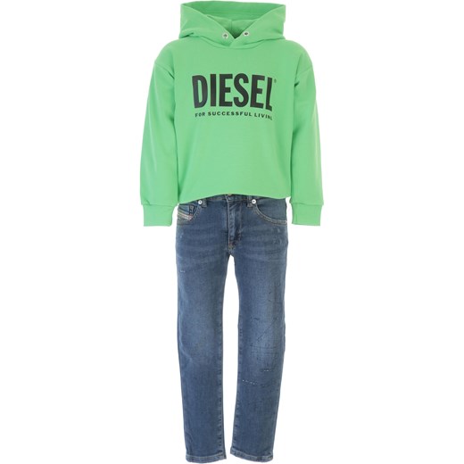 Diesel Bluzy Dziecięce dla Chłopców, zielony, Bawełna, 2021, 10Y 12Y 14Y 16Y 6Y 8Y Diesel 16Y RAFFAELLO NETWORK