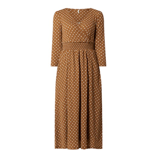 Sukienka z krepy ze wzorem w groszki model ‘Pella’ L wyprzedaż Peek&Cloppenburg 