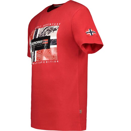 Koszulka "Jeologic" w kolorze czerwonym Geographical Norway L Limango Polska promocyjna cena