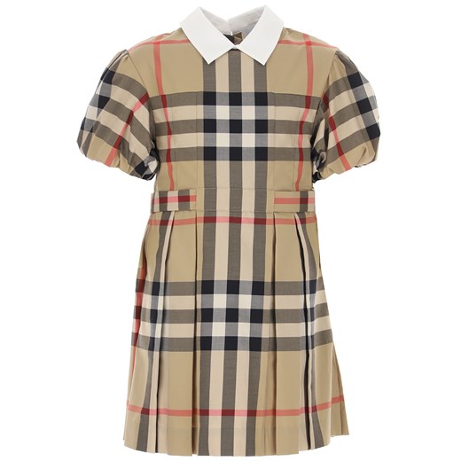Burberry Sukienka dla Dziewczynek, beżowy, Bawełna, 2021, 10Y 12Y Burberry 10Y RAFFAELLO NETWORK