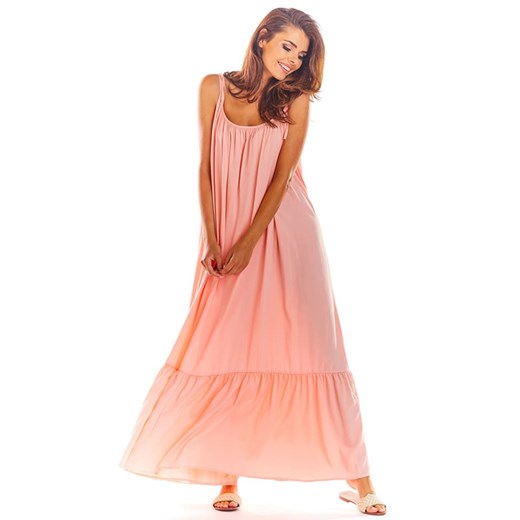 Sukienka w kolorze pudroworóżowym onesize Limango Polska promocja