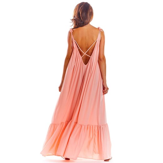 Sukienka w kolorze pudroworóżowym onesize promocja Limango Polska