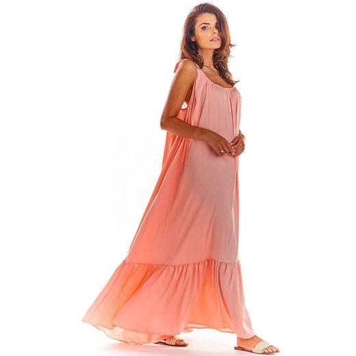 Sukienka w kolorze pudroworóżowym onesize okazja Limango Polska