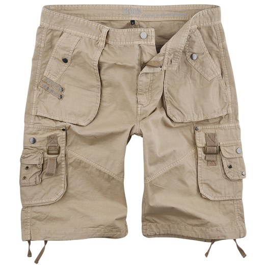 Black Premium by EMP - Sandfarbene Army Shorts mit praktischen Taschen - Krótkie spodenki - piaskowy M EMP