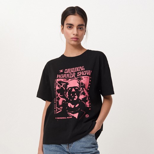 Cropp - Koszulka Frankenstein - Szary Cropp S promocja Cropp