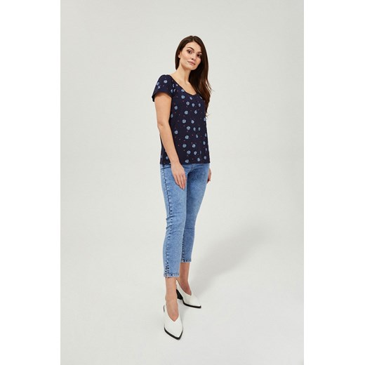 Jeansy skinny 7/8 ze sklepu Moodo.pl w kategorii Jeansy damskie - zdjęcie 117766849