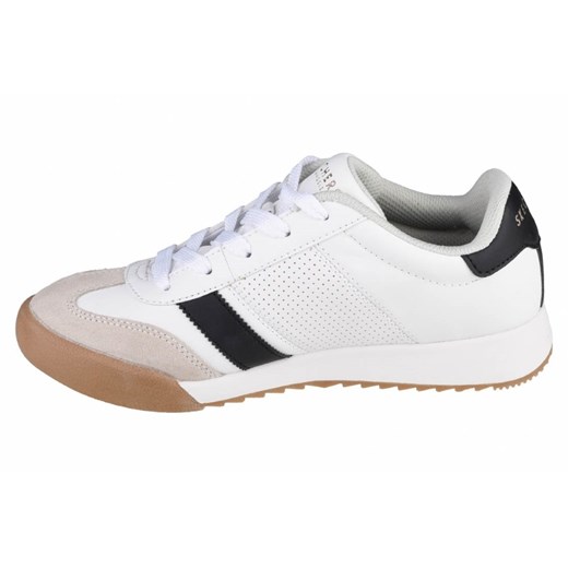 Buty sportowe dziecięce Skechers skórzane białe sznurowane 