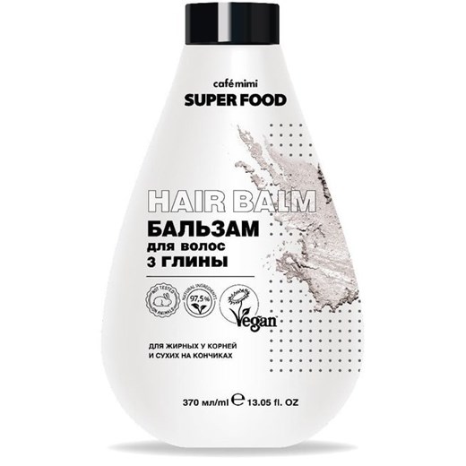 Le Cafe Mimi Super Food Balsam do włosów 3 glinki 370ml Cafe Mimi uniwersalny eKobieca.pl