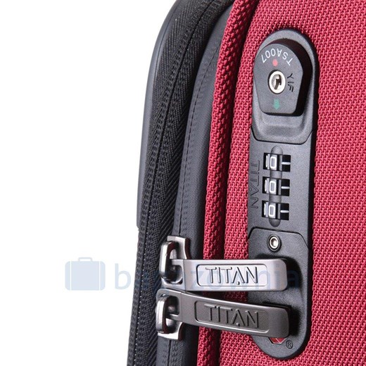 Duża walizka TITAN NONSTOP 382404-10 Czerwona Titan promocyjna cena Bagażownia.pl